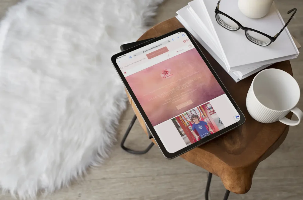 Nath'Urelle Boutique Web site IPad