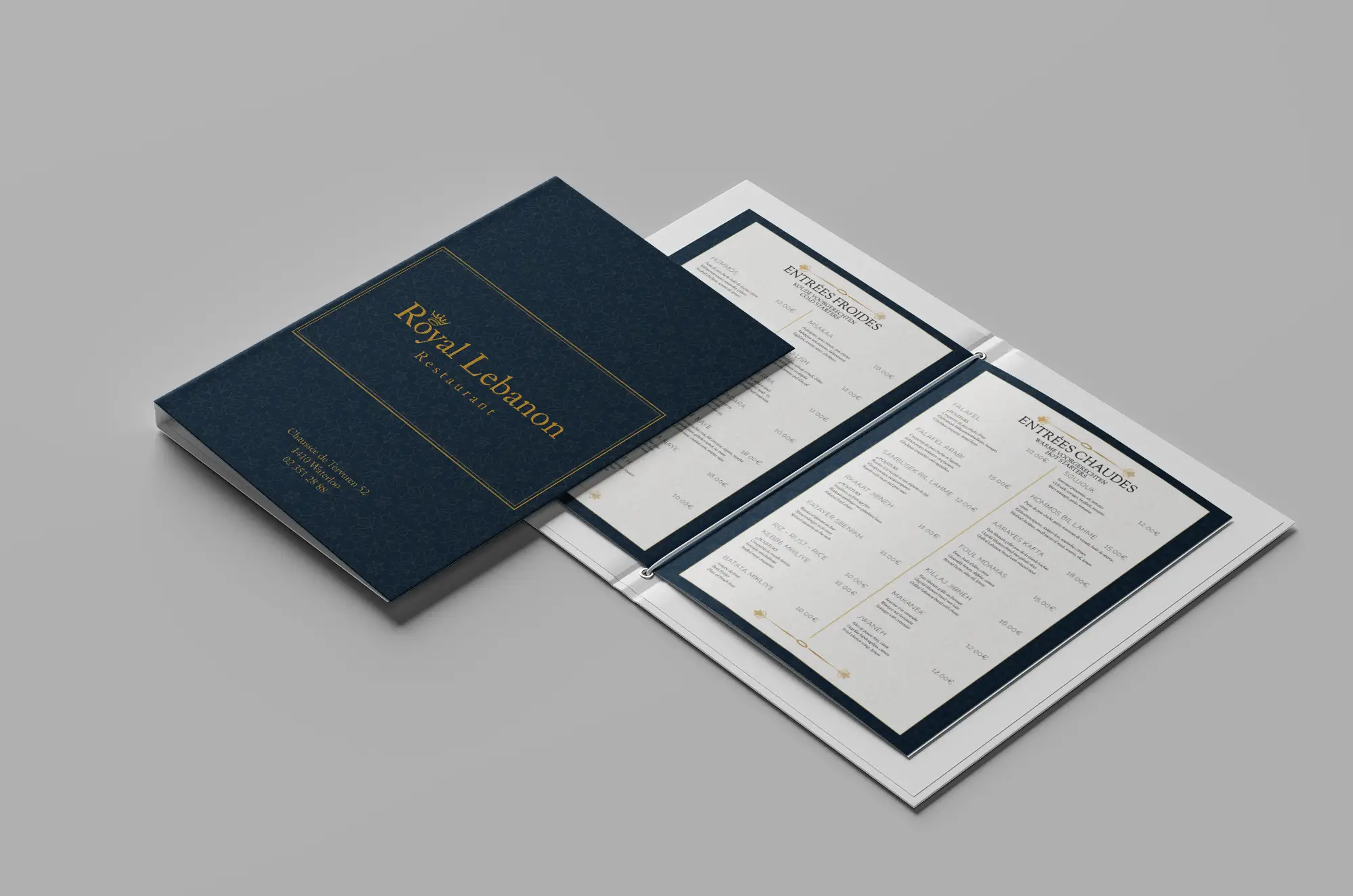 Royal Lebanon - Mise en page Menu