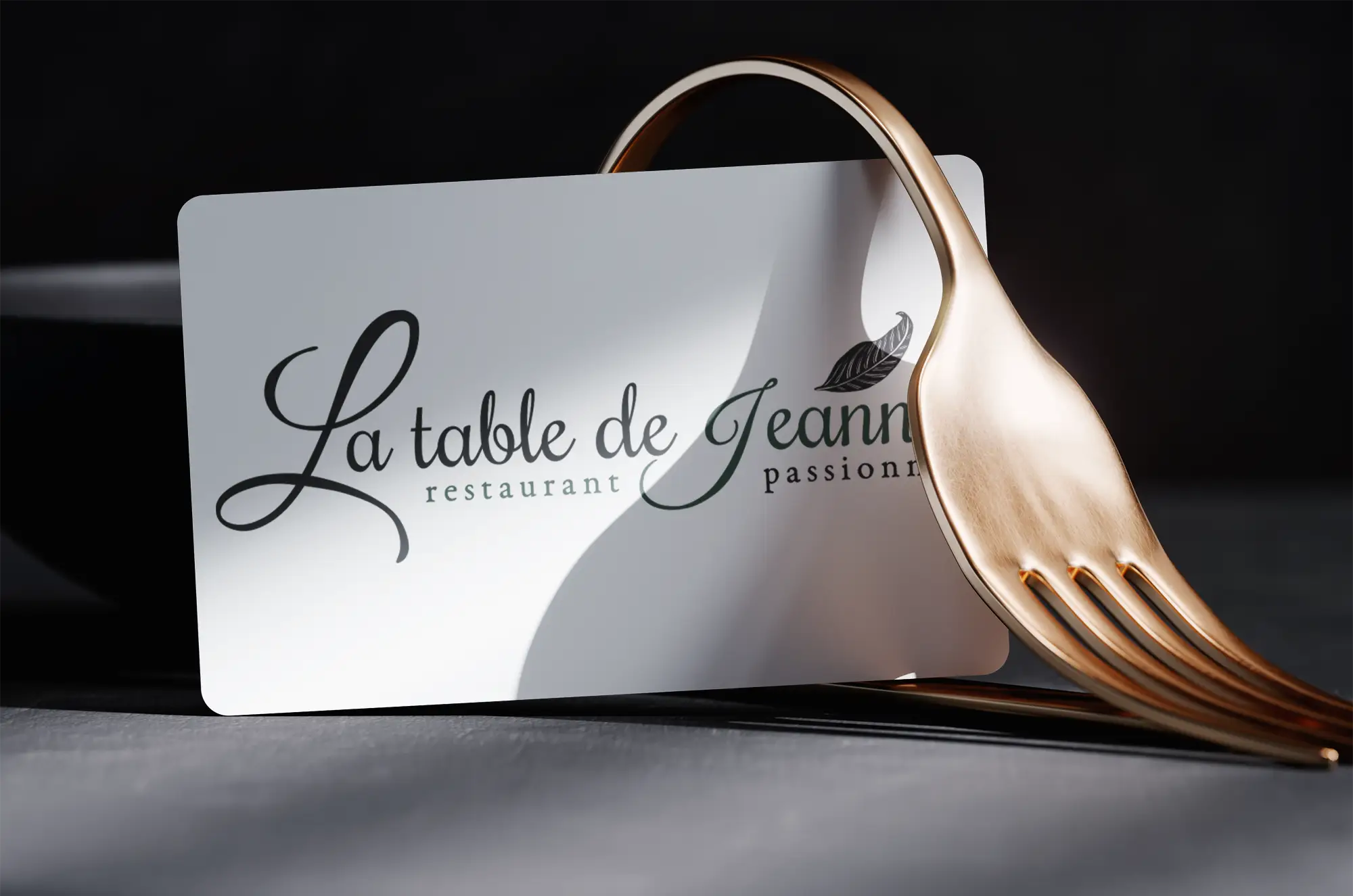 Présentation Logo Carte de visite - La Table de Jeanne