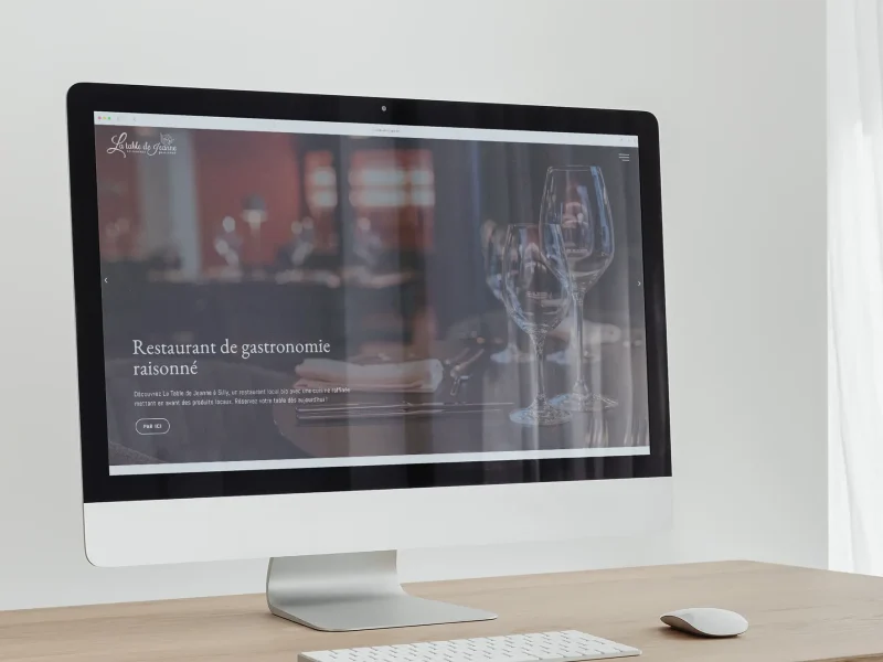 La Table de Jeanne- Site Vitrine