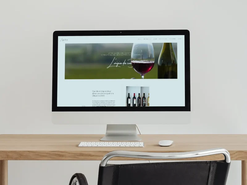 L'Origine des Sens - présentation site web
